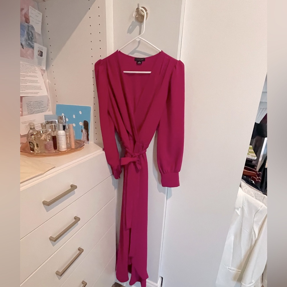 Beautiful Magenta wrap dress from Fraiche by J